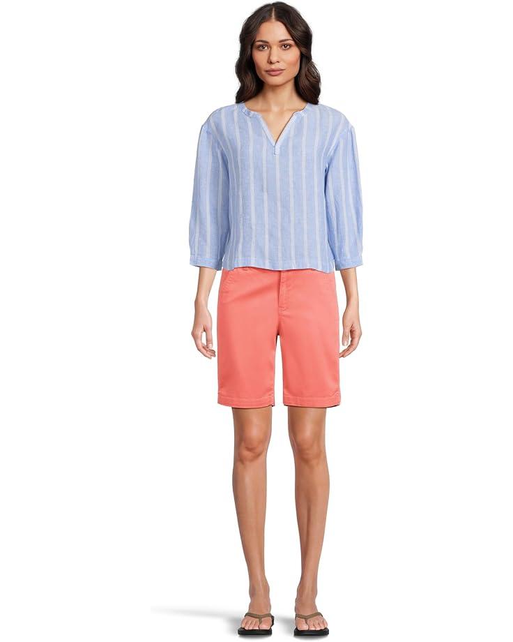 Cotton Linen Tee Splitneck Product Image