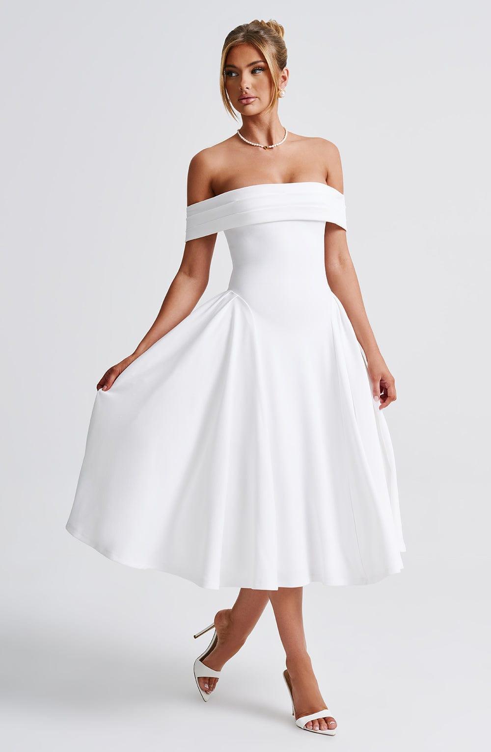Miranda Midi Dress - Ivory Product Image