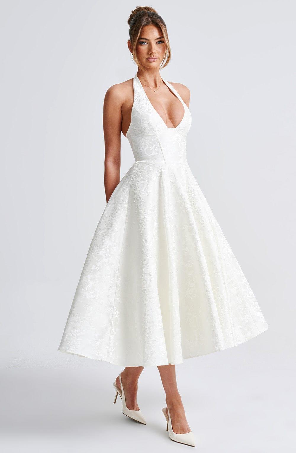 Effie Midi Dress - Ivory Product Image