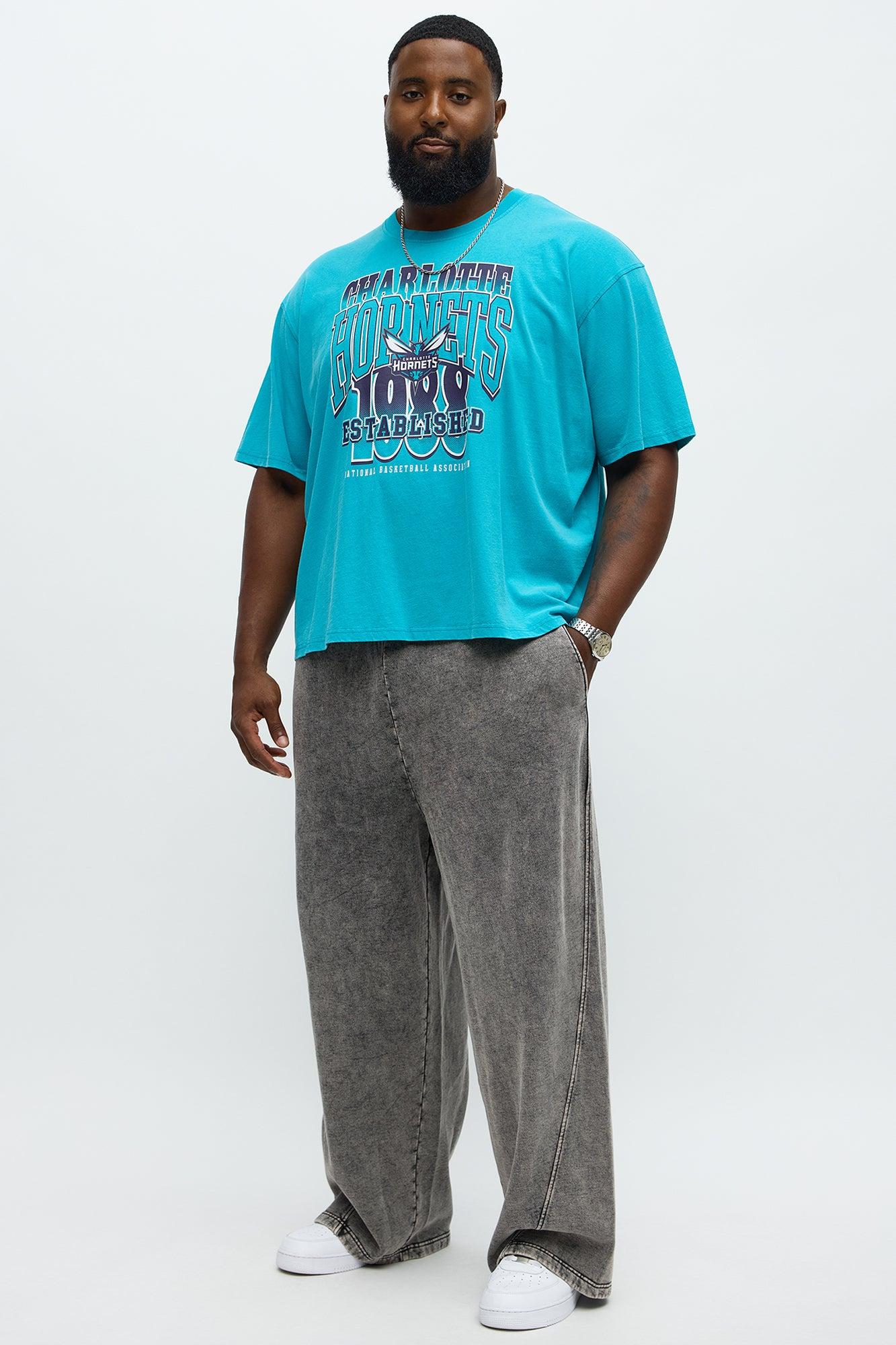 Hornets Oversized Short Sleeve Tee - Teal Male Product Image