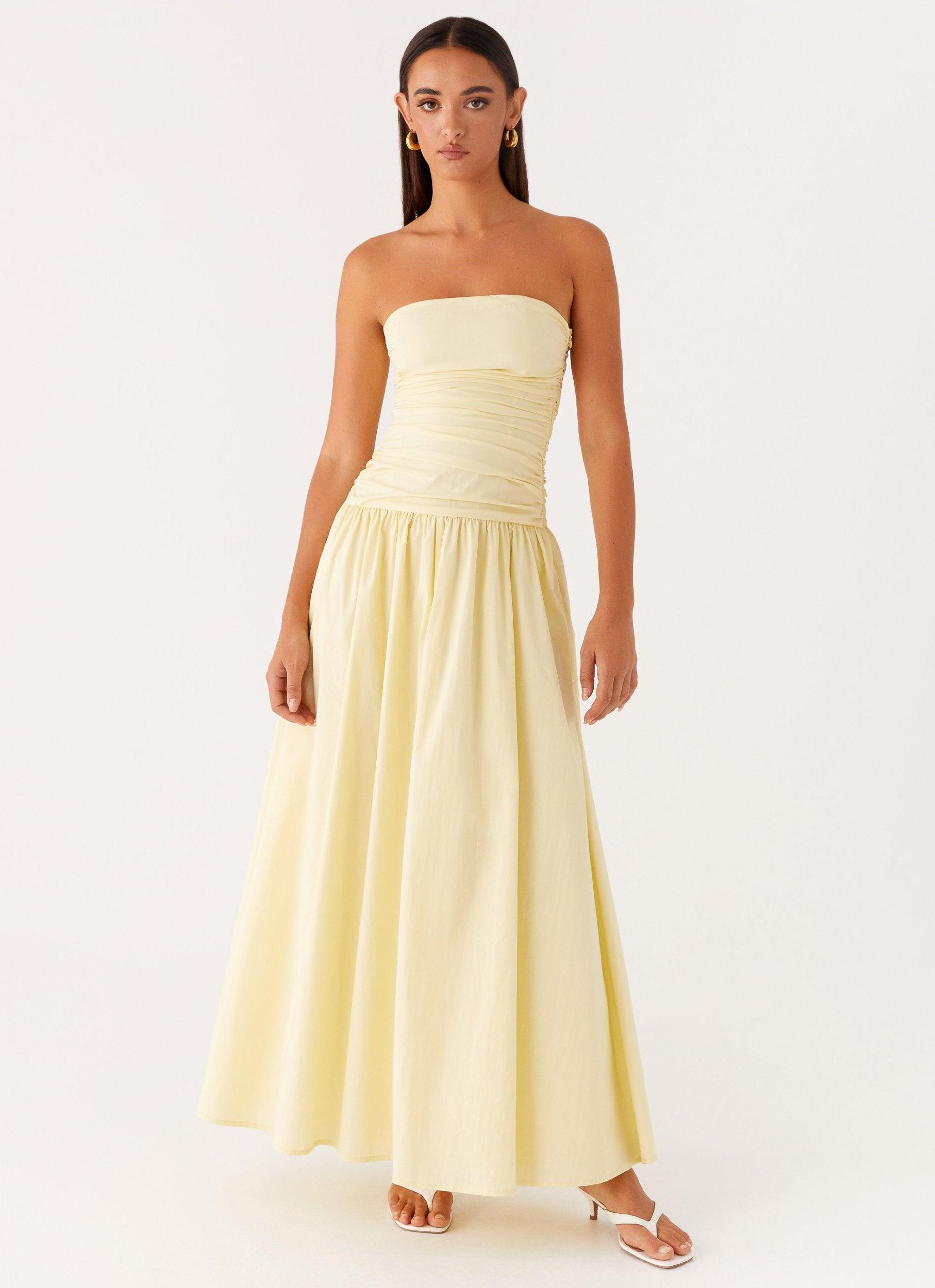 Carmel Maxi Dress - Yellow Product Image