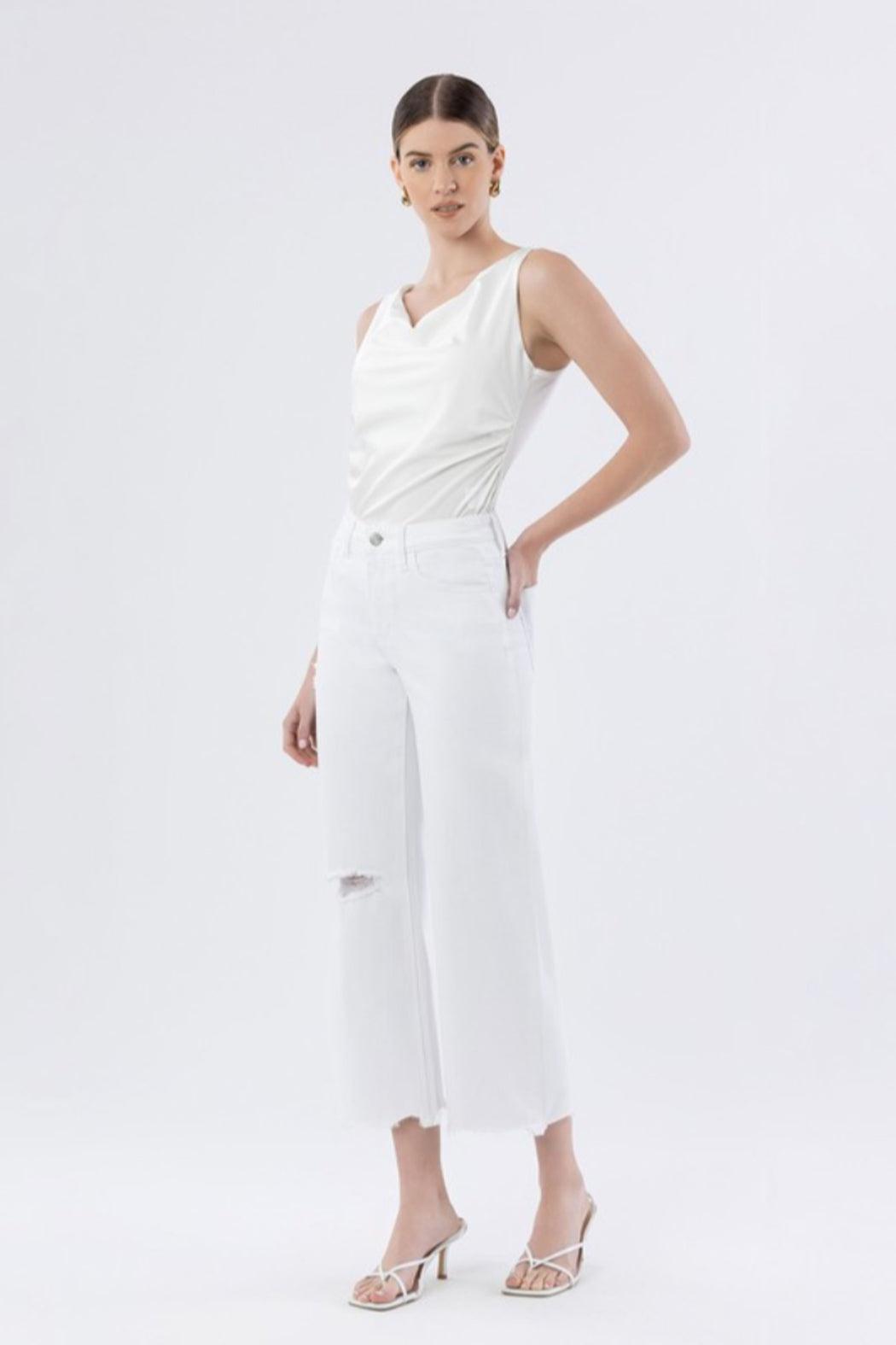 High Rise Cropped Jeans Product Image