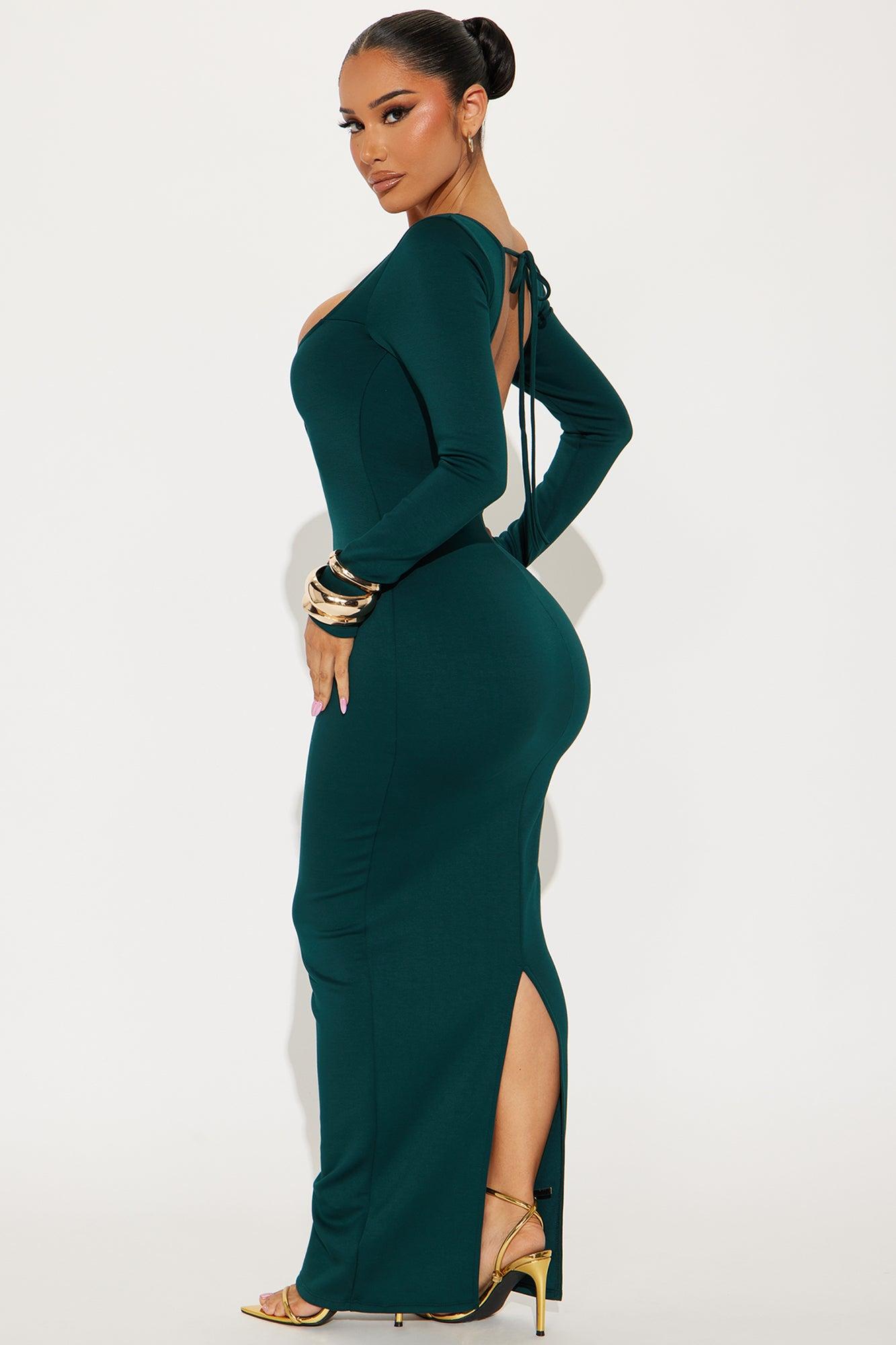 Rubina Scuba Maxi Dress - Hunter Product Image