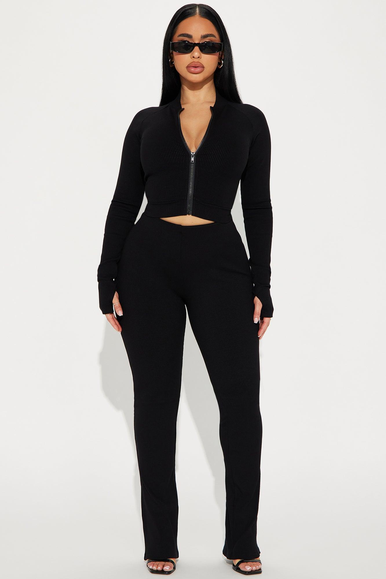 Kendall Snatched Top - Black Product Image