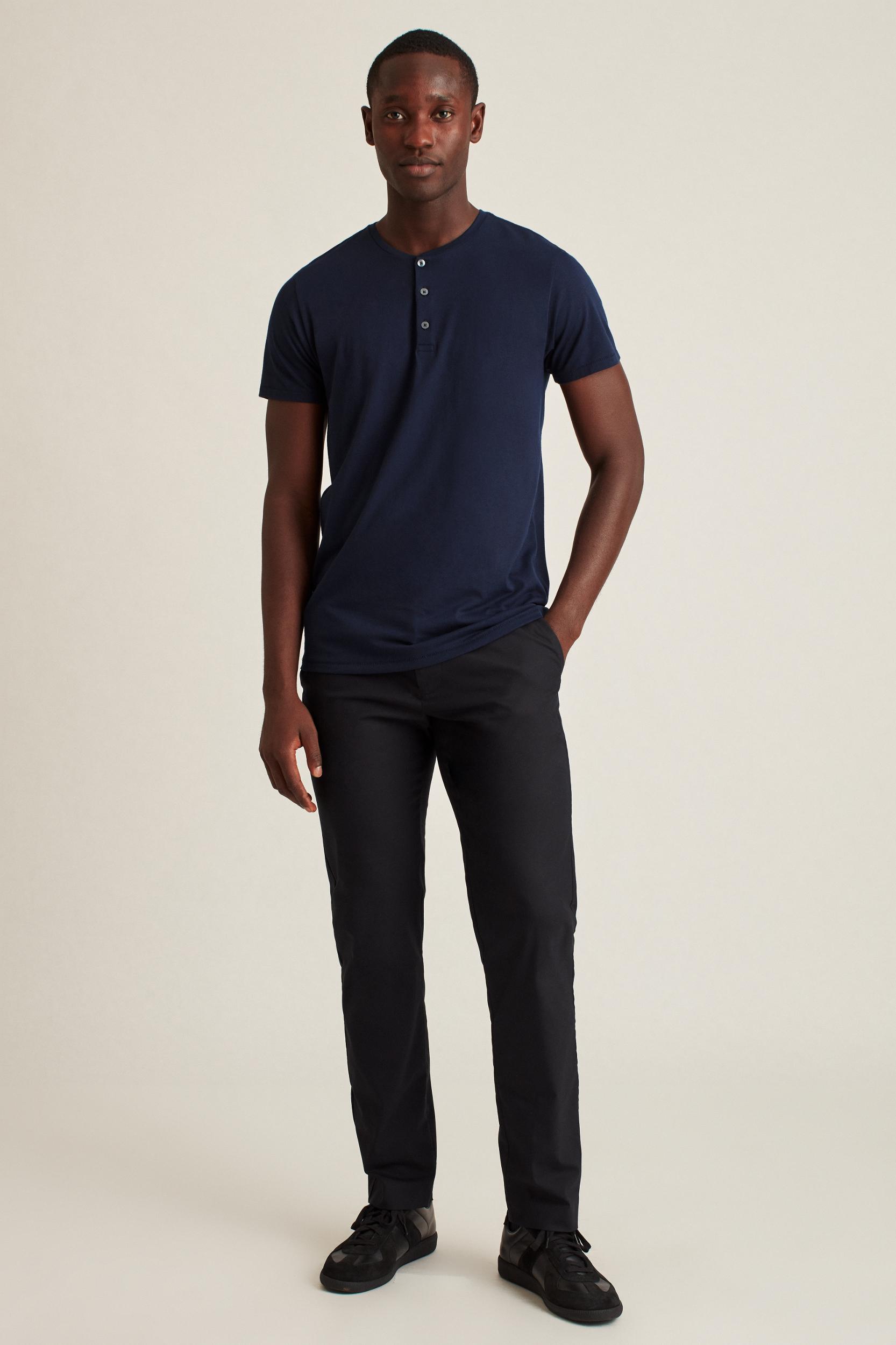 Pima Performance Short Sleeve Henley Product Image