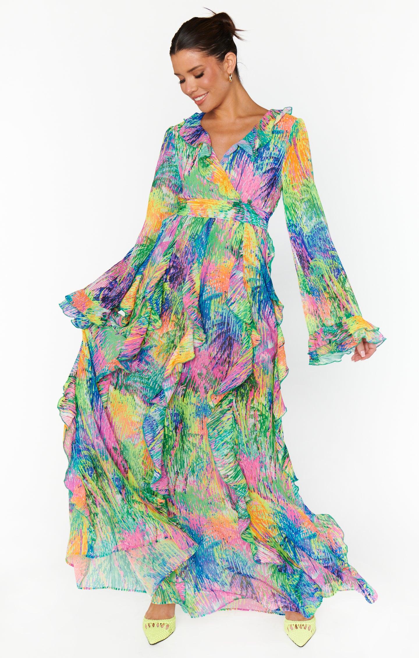 Jenny Ruffle Maxi Dress ~ Everhart Palms Product Image