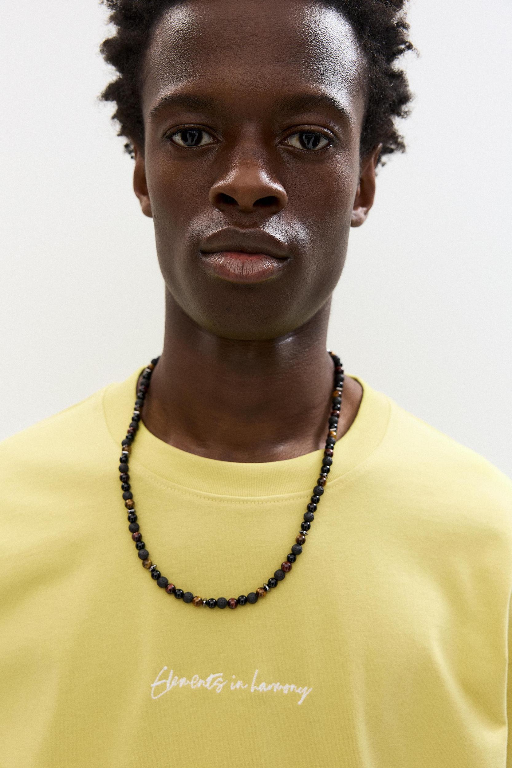 Yellow T-shirt with embroidery Product Image