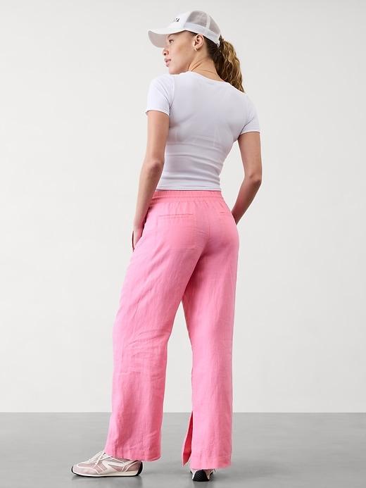 Retreat Linen High Rise Wide Leg Pant Product Image