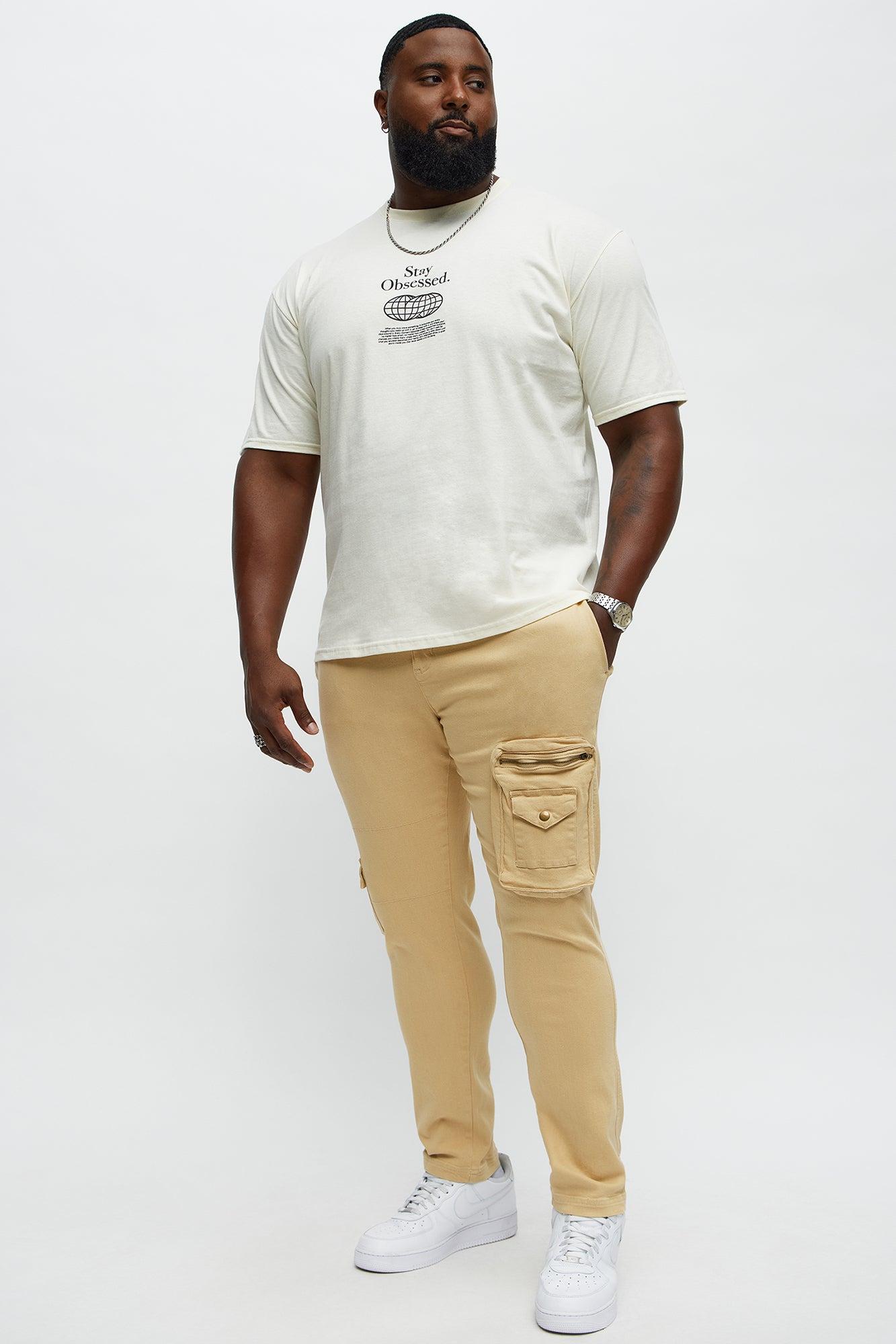 Stay Obsessed Short Sleeve Tee - Natural Male Product Image