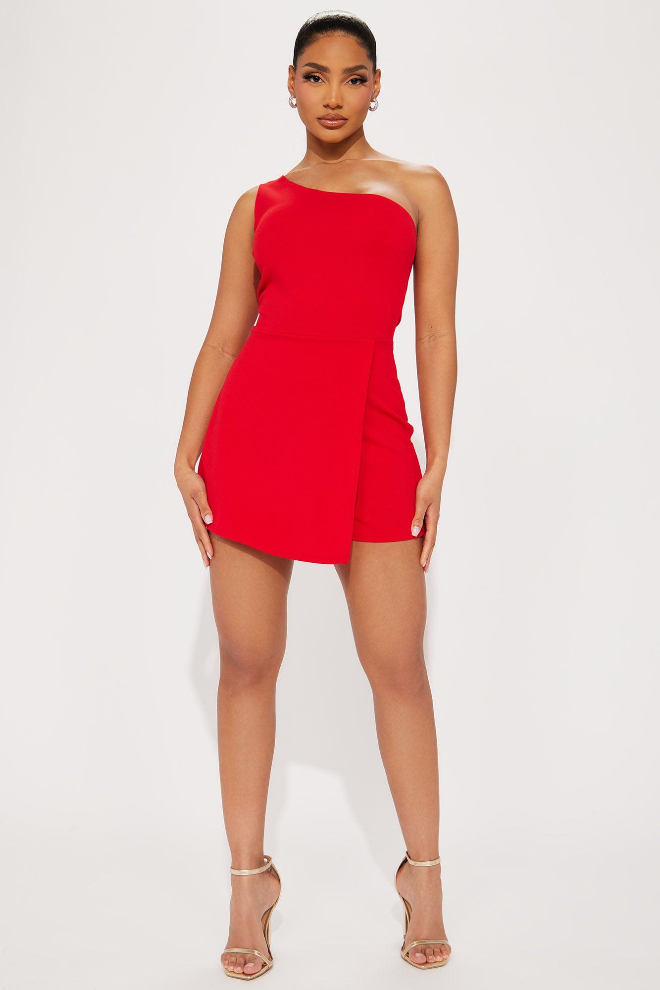 The Reason Is You Romper - Red Product Image
