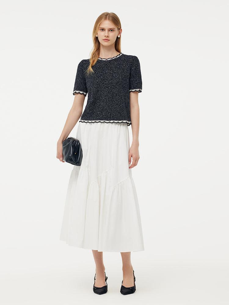 Cotton Glitter Women Knit Top Product Image