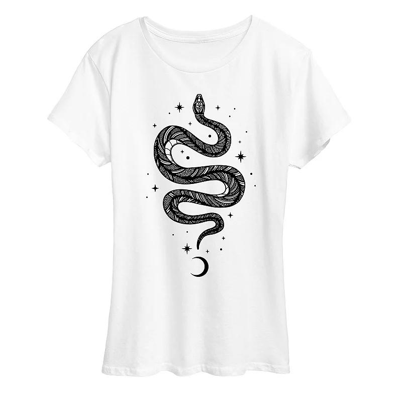 Women's Celestial Snake Graphic Tee,  Product Image