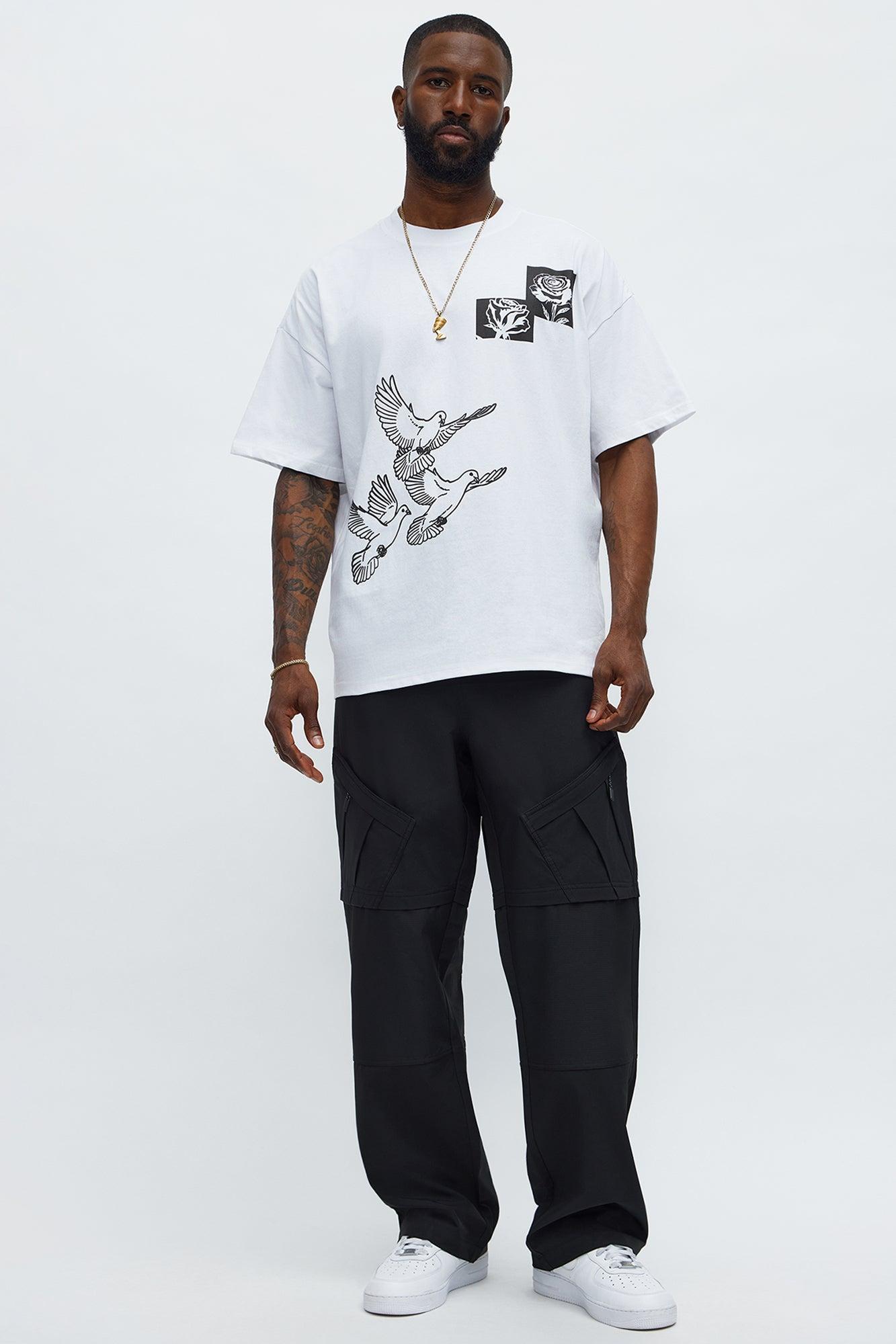 Birds Of A Feather Boxy Short Sleeve Tee - White Male Product Image
