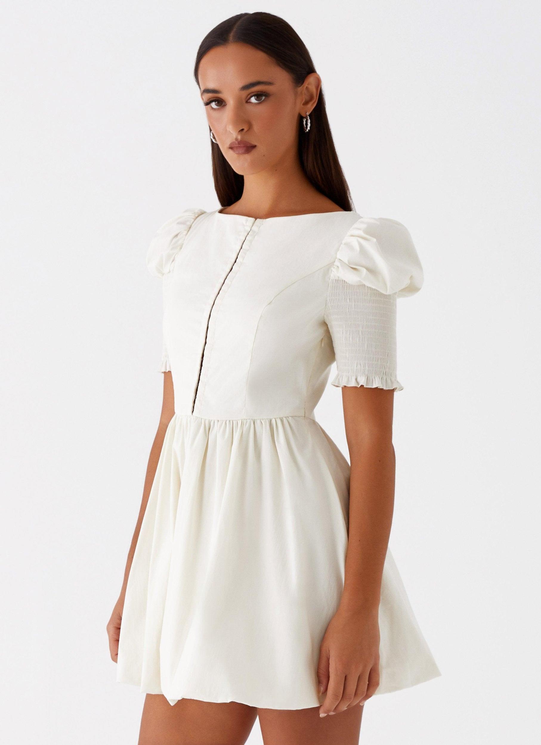 Enya Mini Dress - Ivory Product Image
