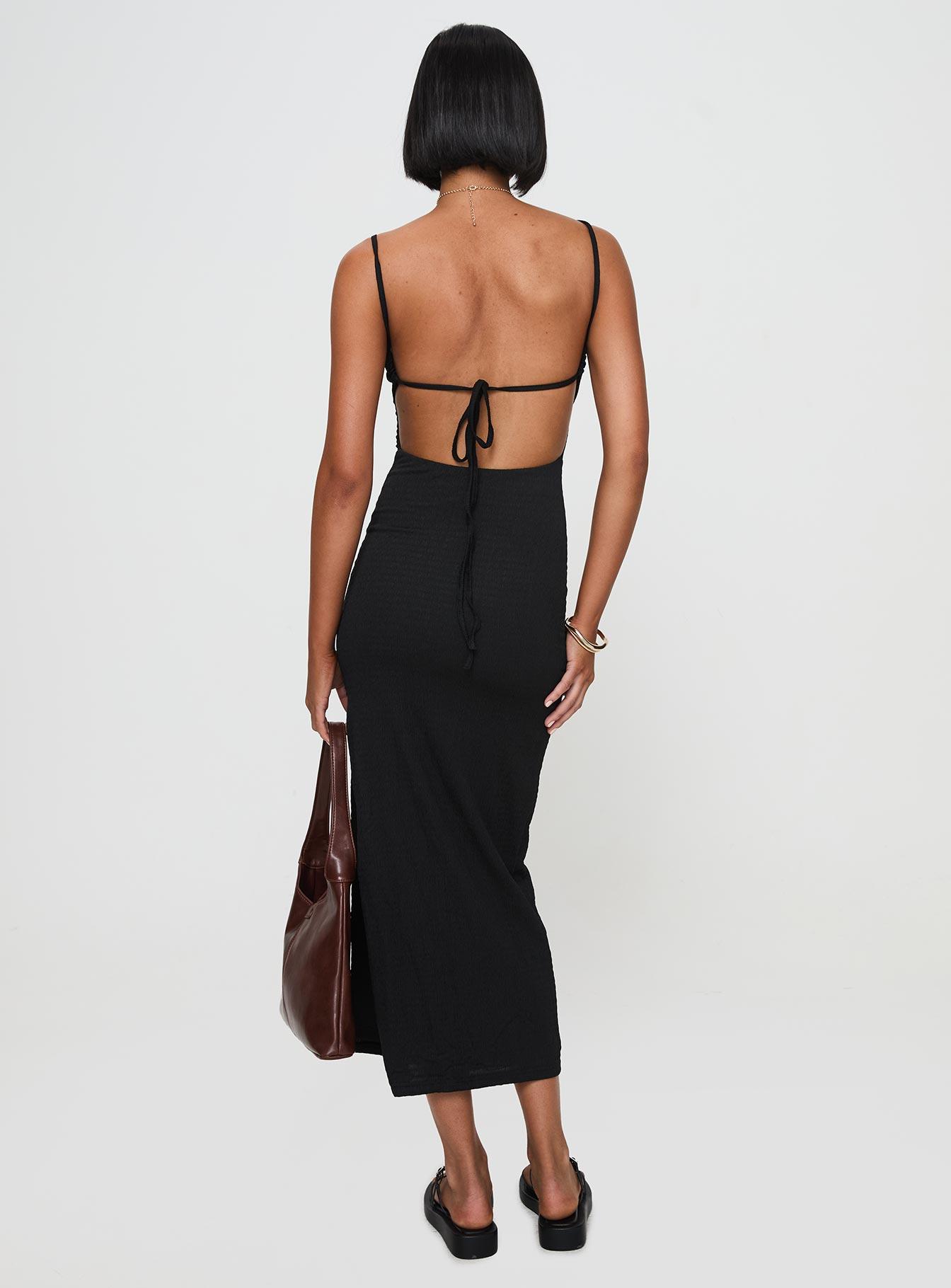 Elestria Maxi Dress Black Product Image