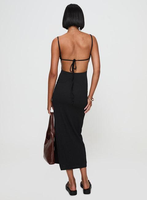 Elestria Maxi Dress Black Product Image