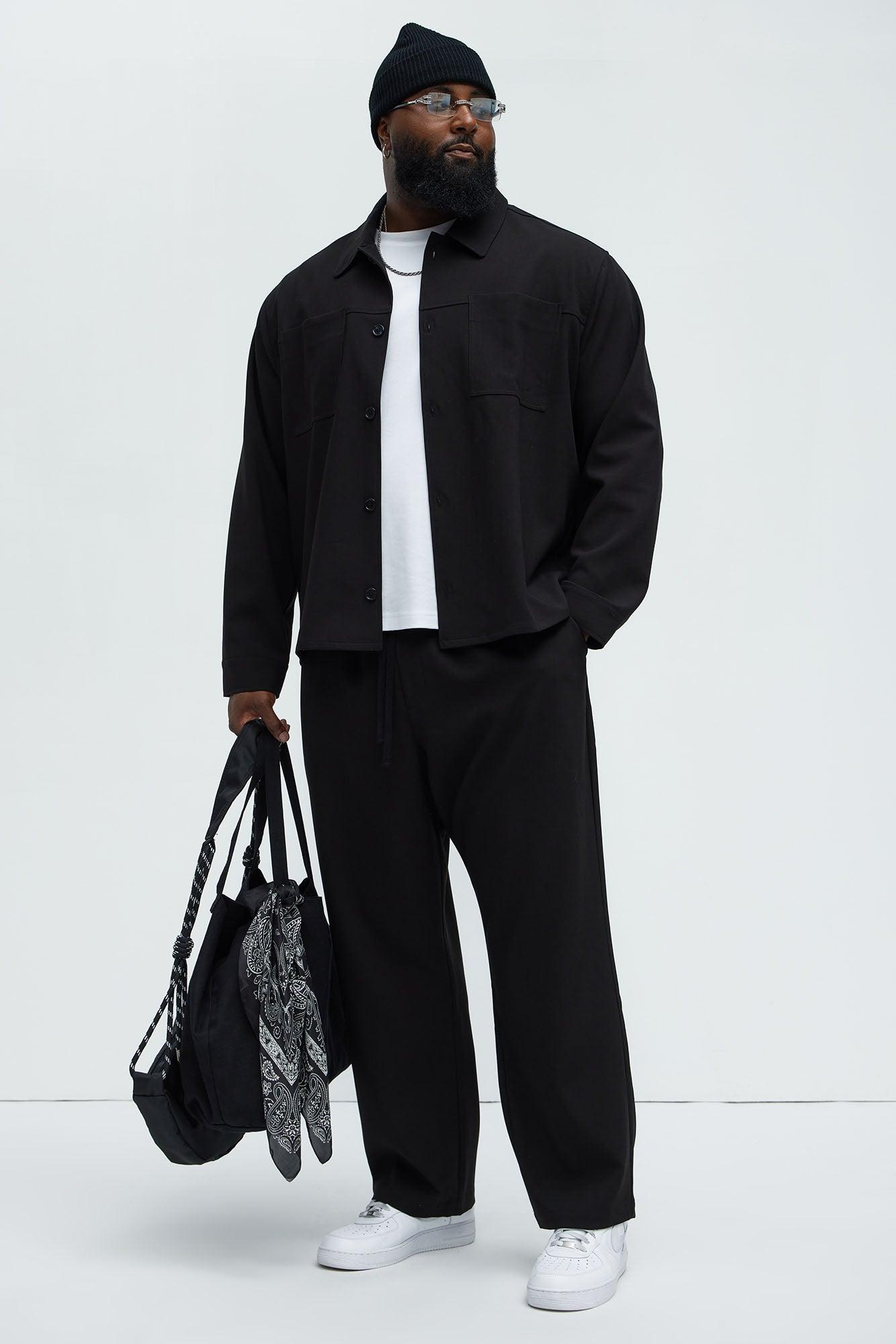 Ronan Straight Trousers - Black Product Image