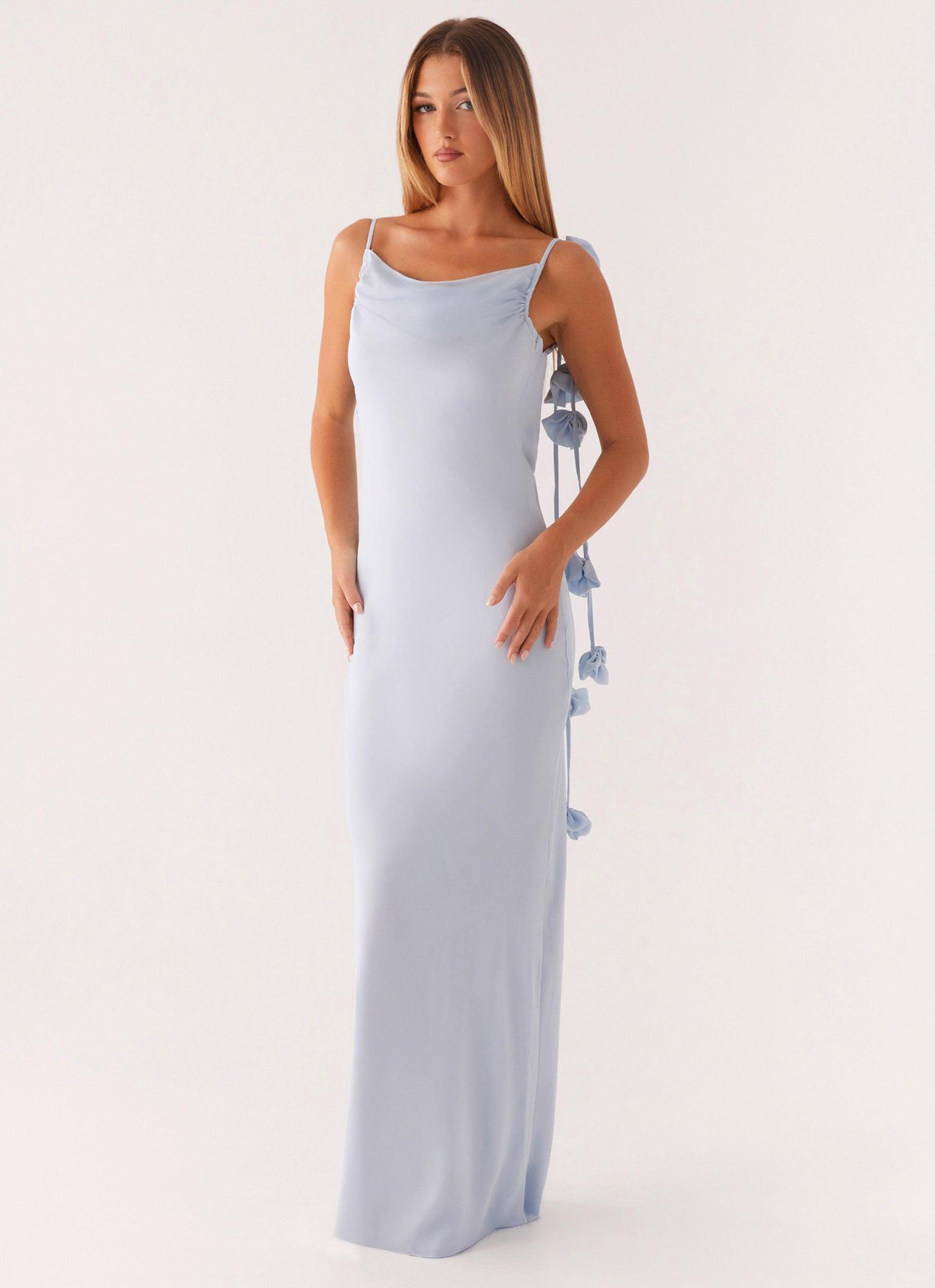 Simona Maxi Dress - Pastel Blue Product Image