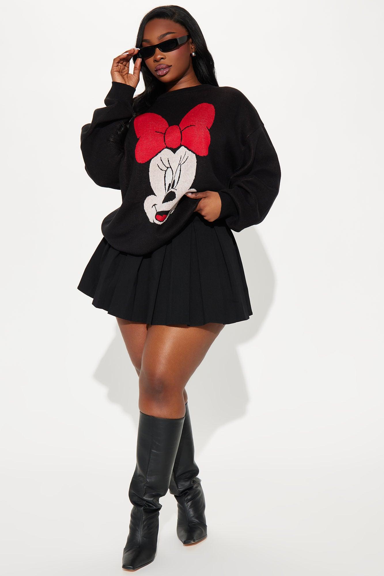 Minnie Mouse Wink Sweater - Black/combo Female Product Image