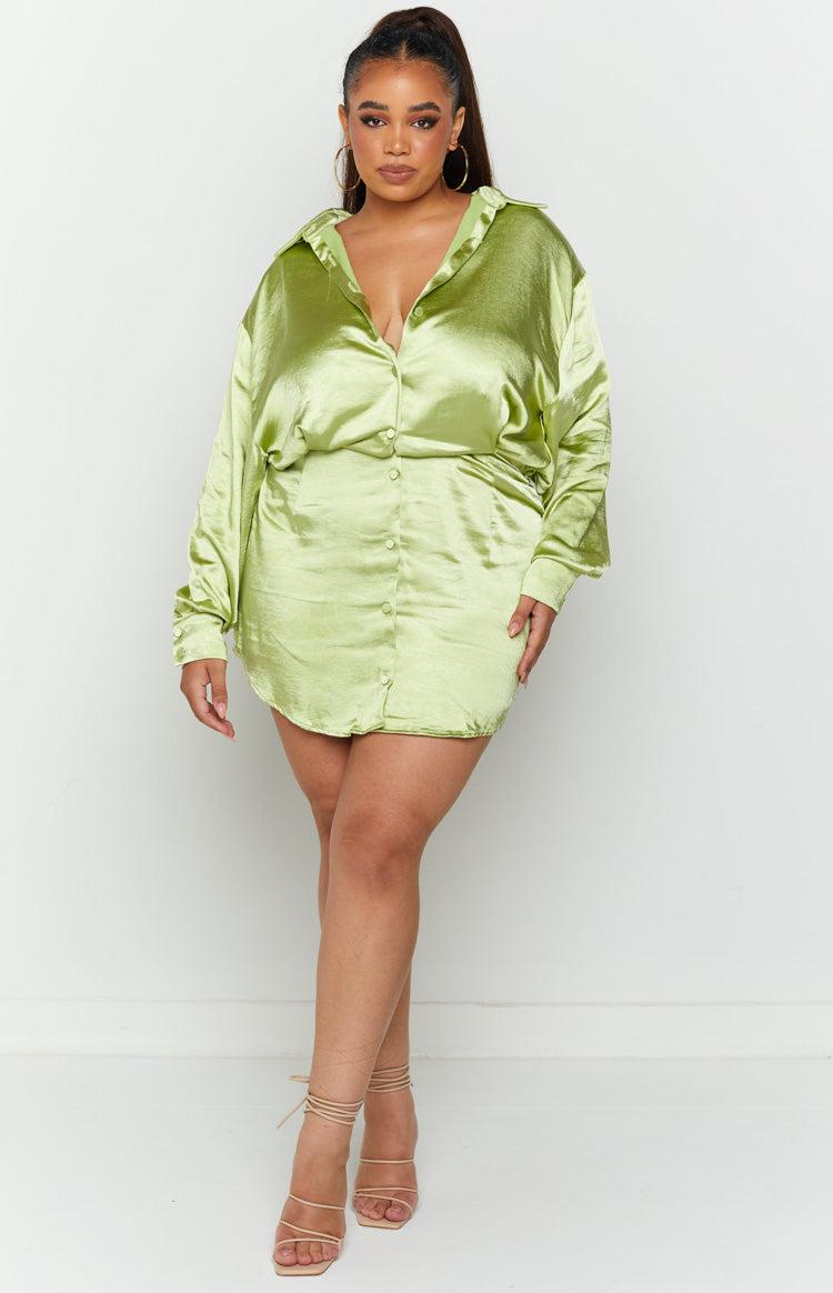 Deeper Water Mini Dress Green Product Image