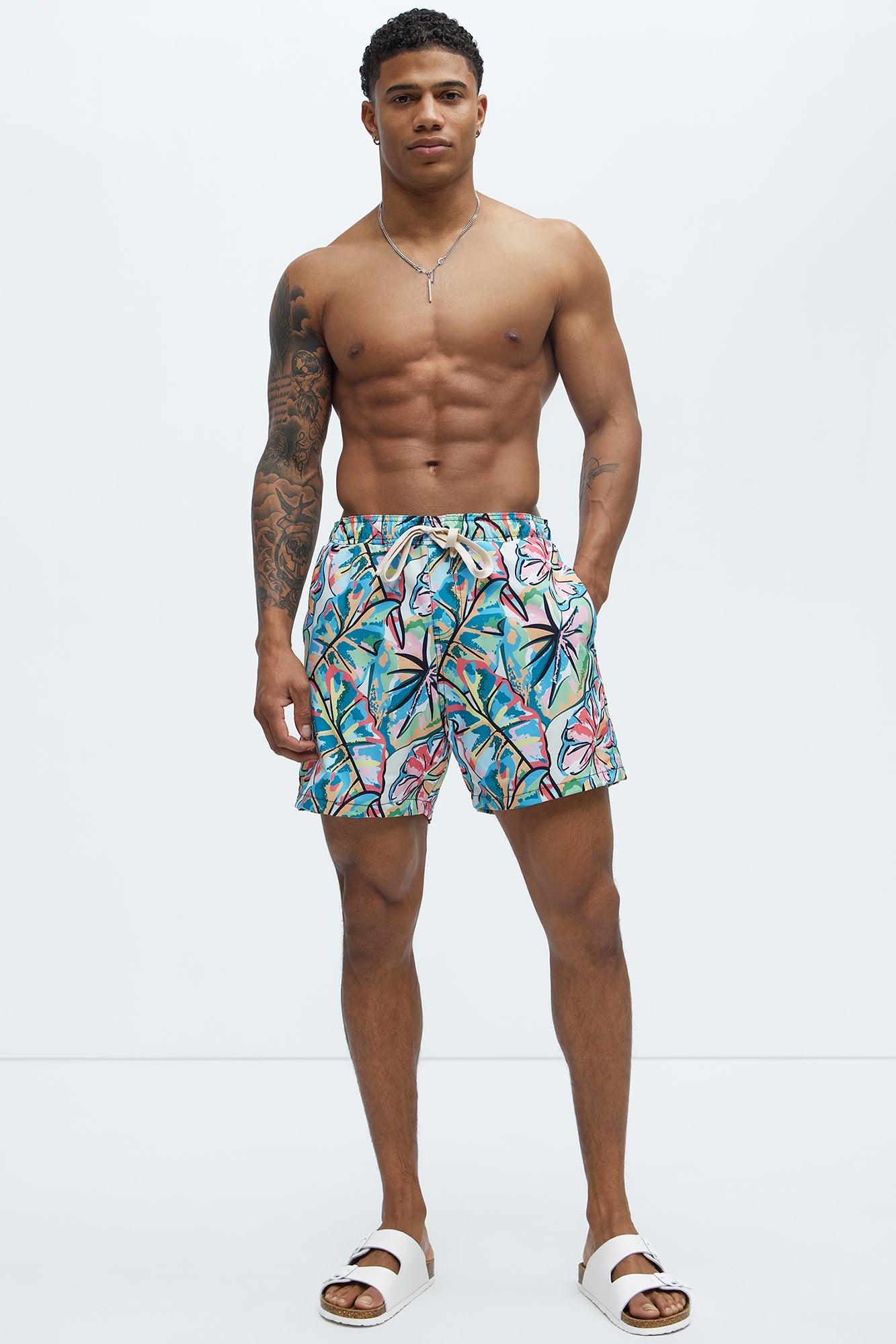 Island Breeze Swim Mid Trunk - Multi Color Product Image