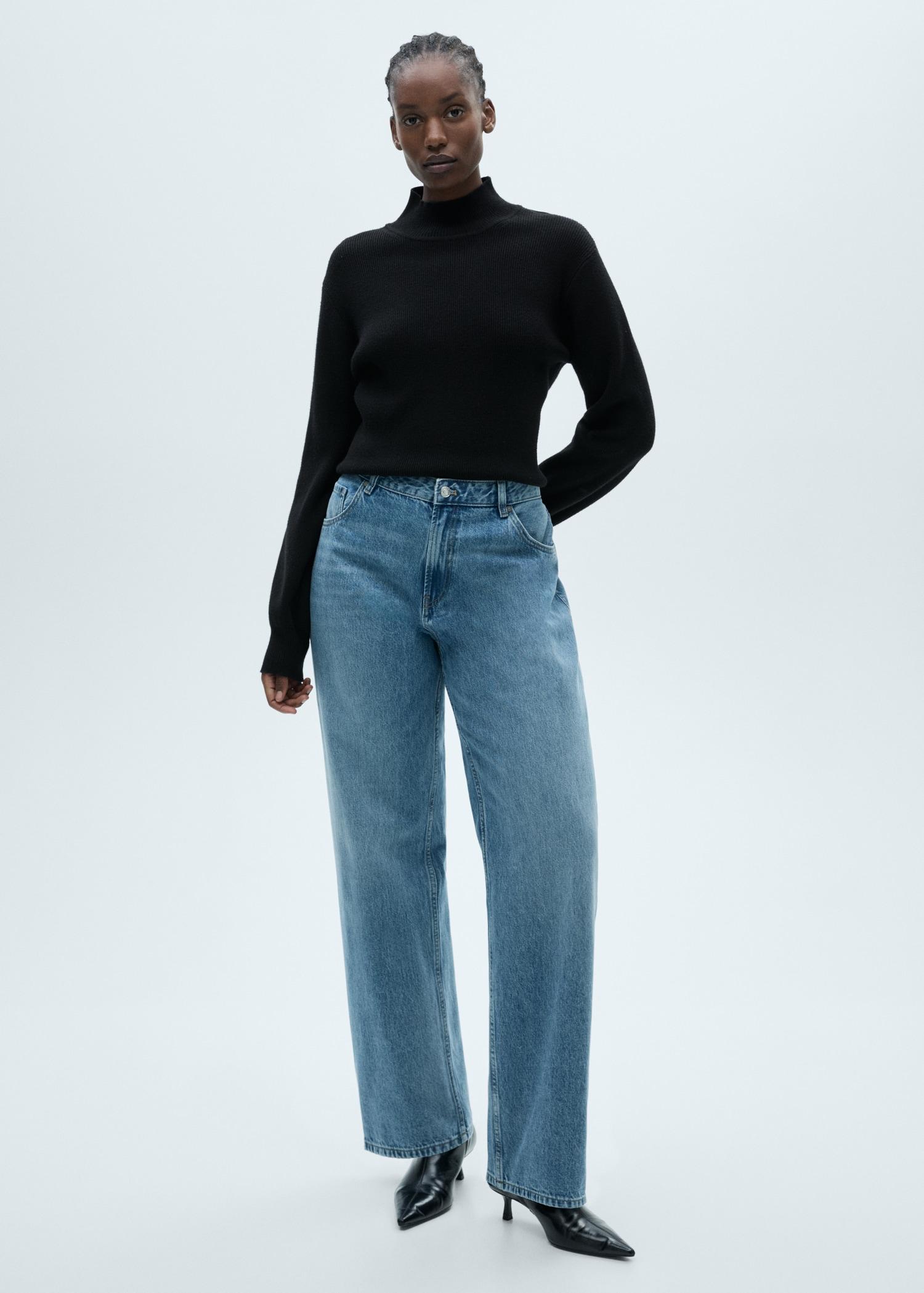Miami medium-rise straight-fit jeans - Women | MANGO USA Product Image