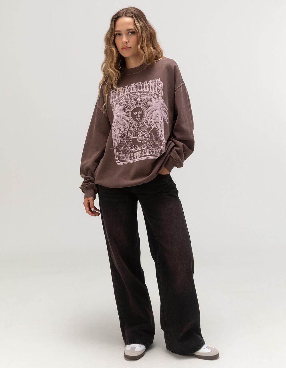 BILLABONG Kona Womens Crewneck Sweatshirt - MOCHA Product Image