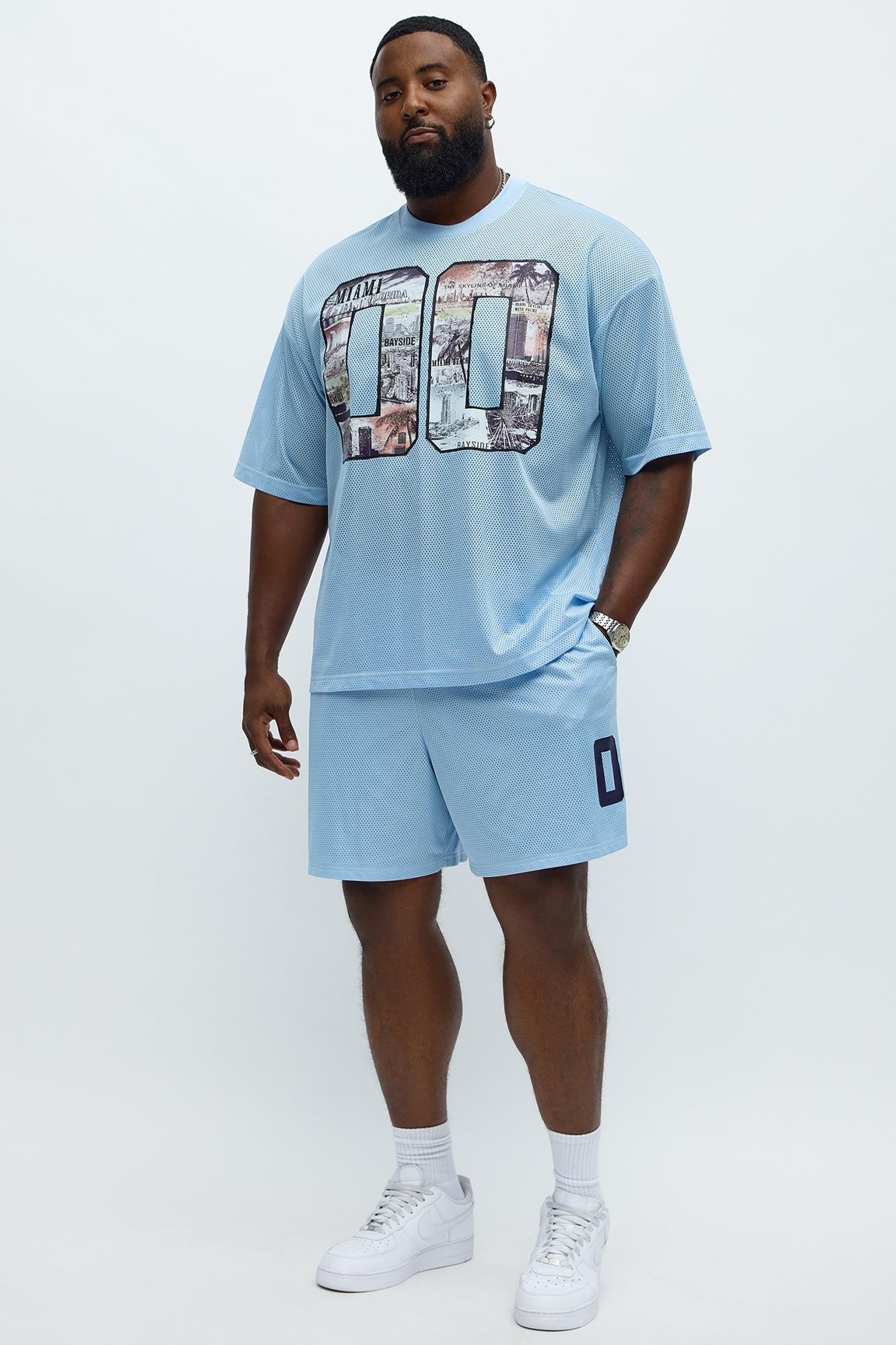 Relaxed LA To MIA Shorts - Blue Male Product Image