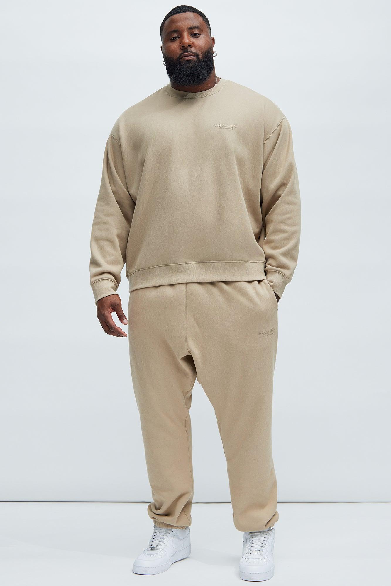 Tyson Novamen Oversized Sweatshirt - Taupe Product Image