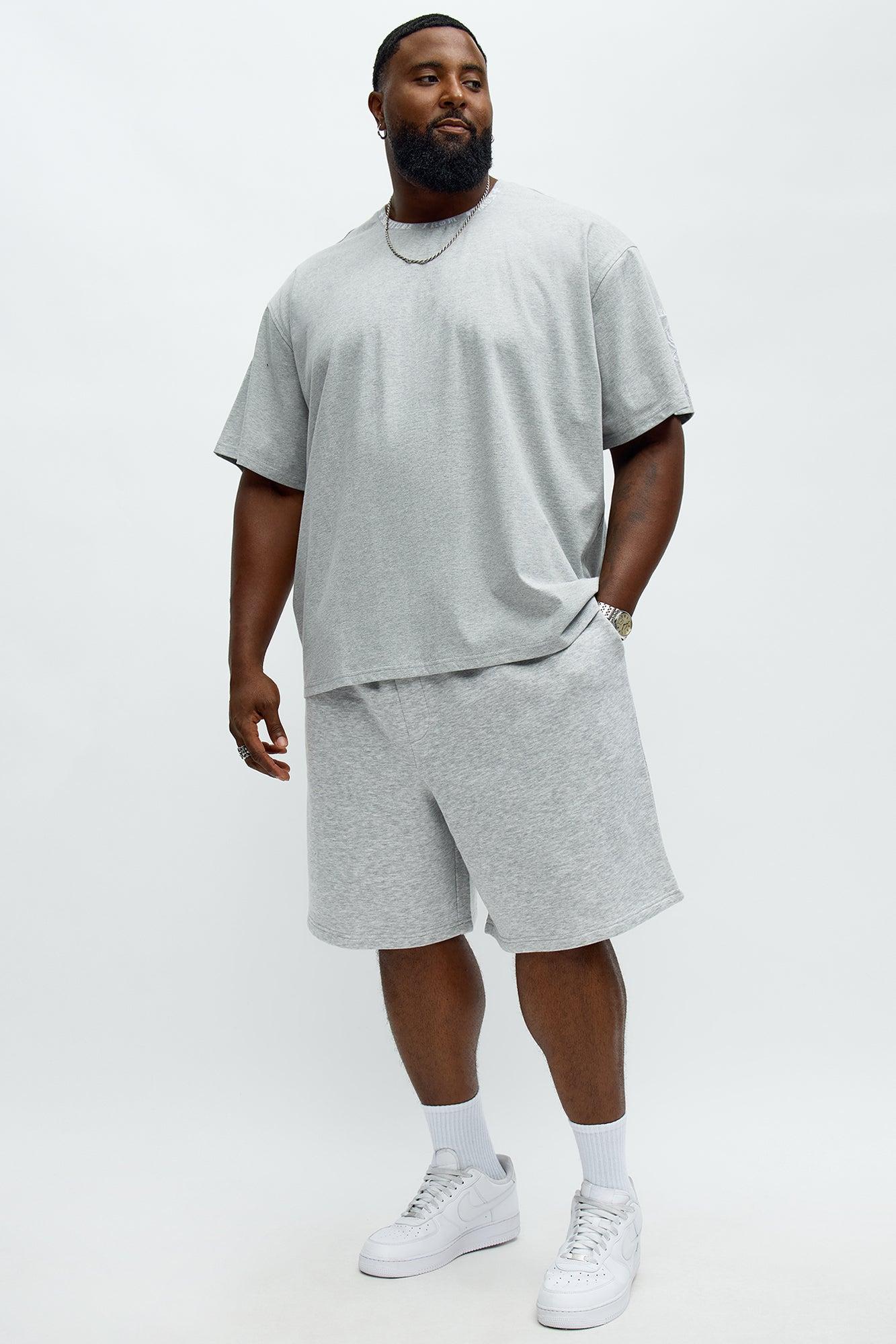 Tyson Loose Fit Shorts - Heather Grey Male Product Image