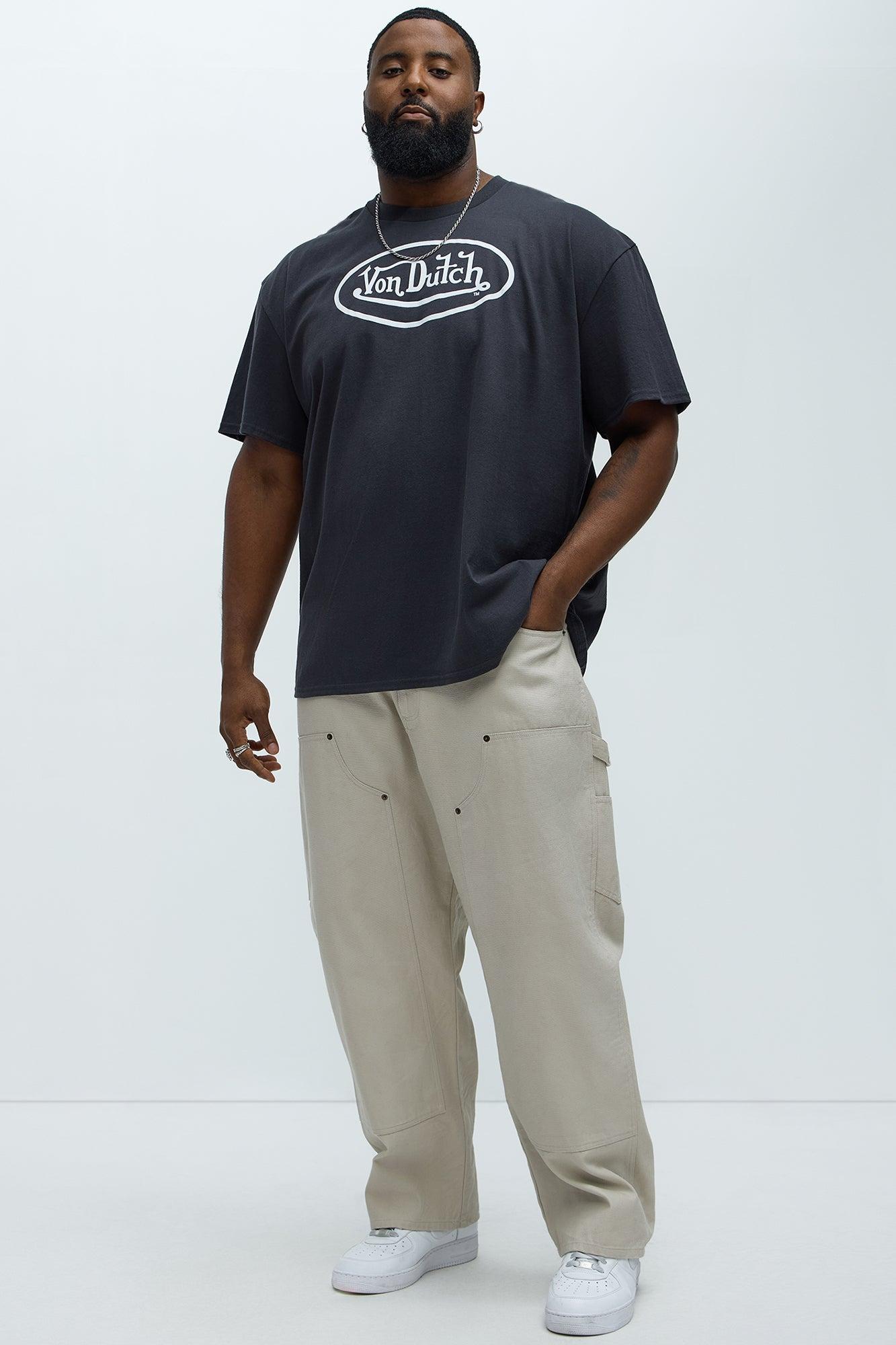 Von Dutch Logo Short Sleeve Tee - Charcoal Product Image