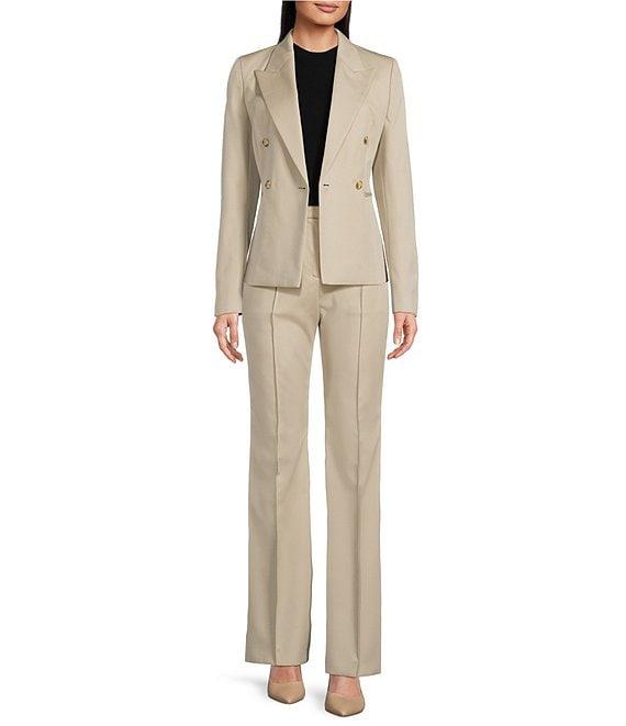 BOSS by Hugo Boss Talimia Twill Straight Leg Pin-Tuck Pleated Trouser Product Image