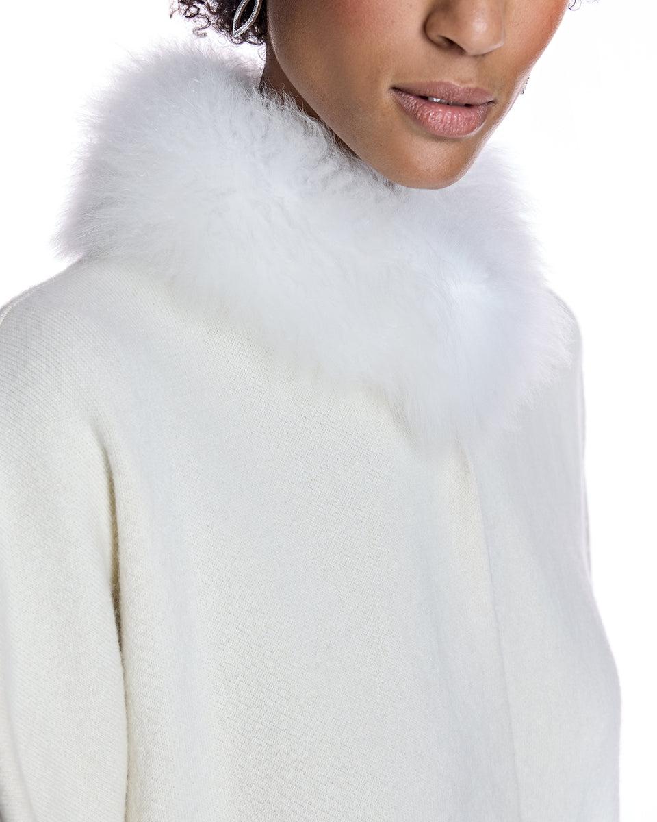 Cashmere Kimono with Cashmere Goat Trim Product Image