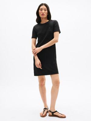 Slim Fit Solid Short-Sleeve Dress Product Image