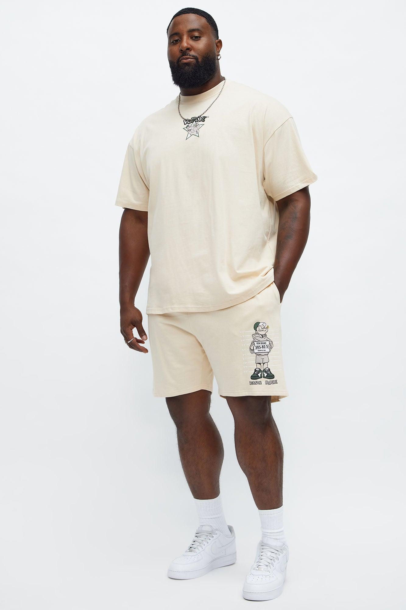 Popeye Wanted Sweatshorts - Tan Male Product Image