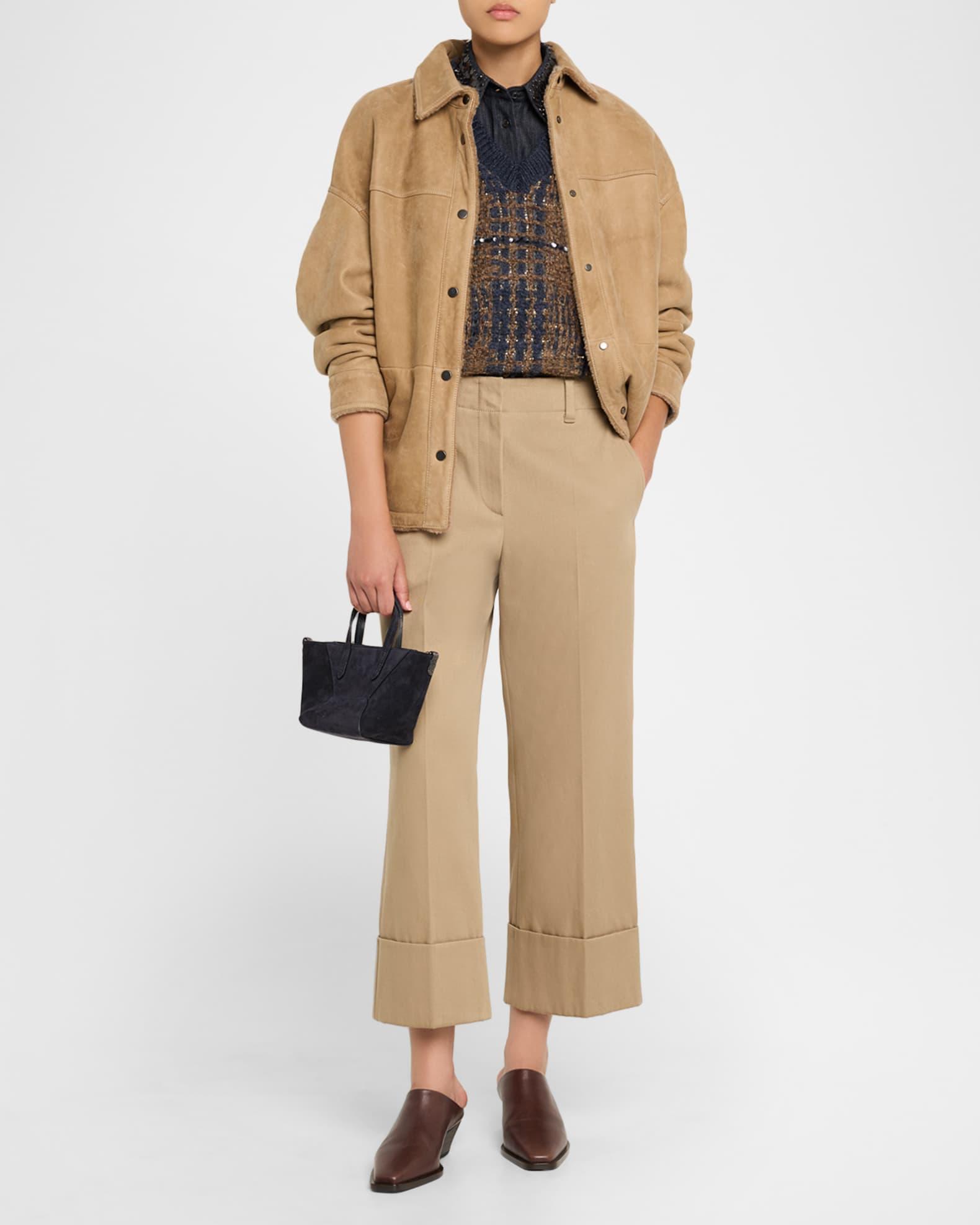 Duo Mini Suede Shopper Tote Bag  Product Image