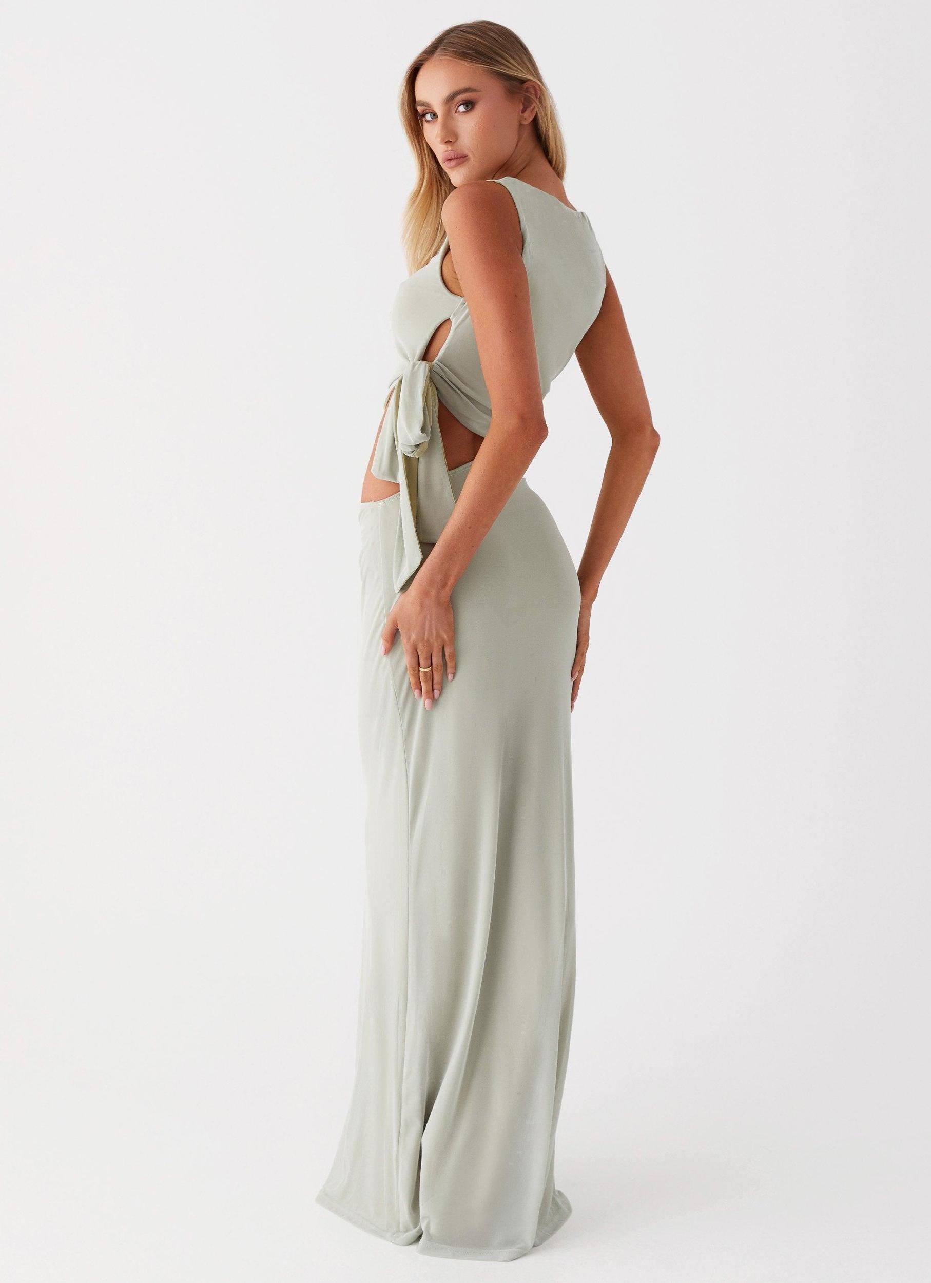 Sidney Maxi Dress - Sage Product Image