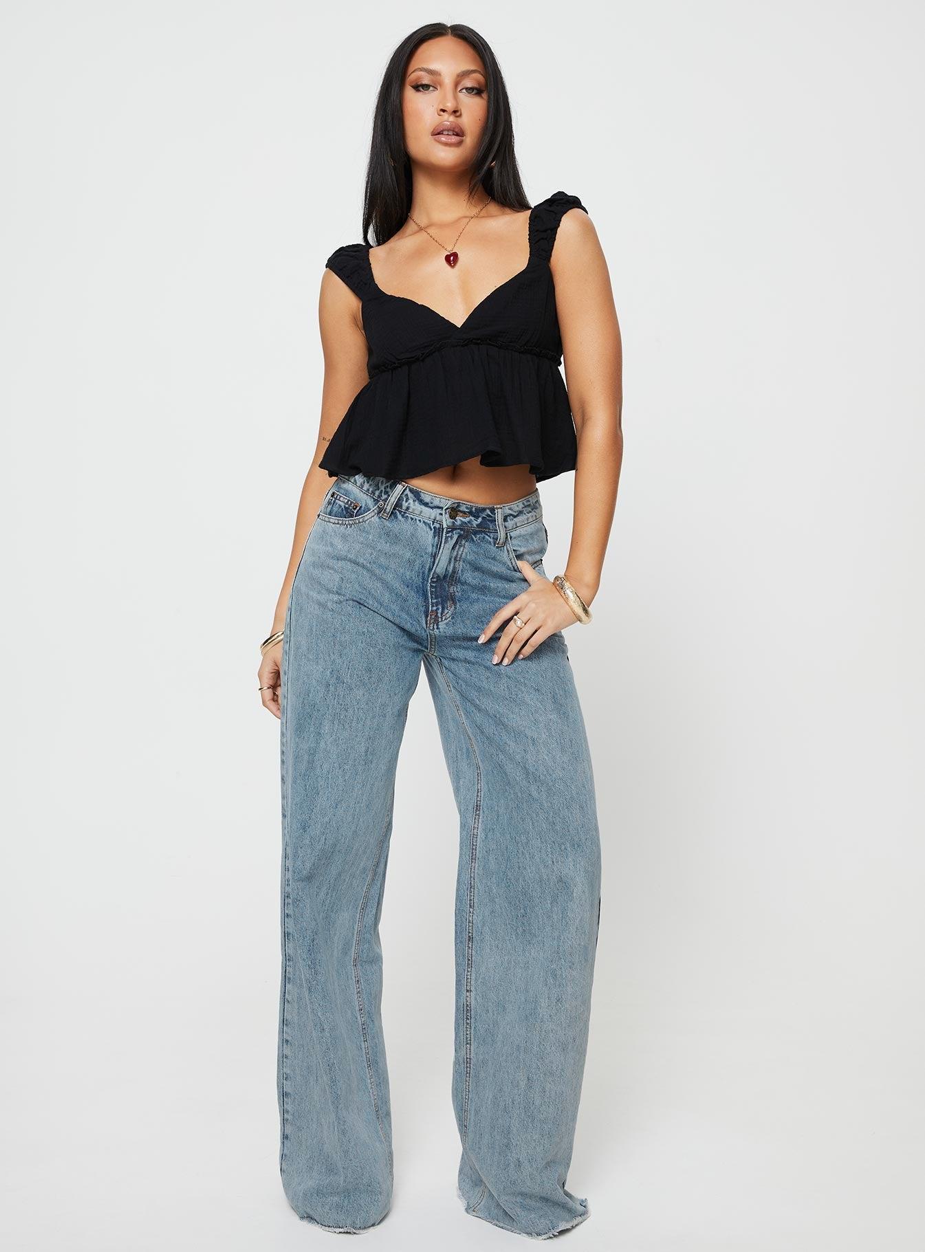 Contardo Short Sleeve Top Black Product Image