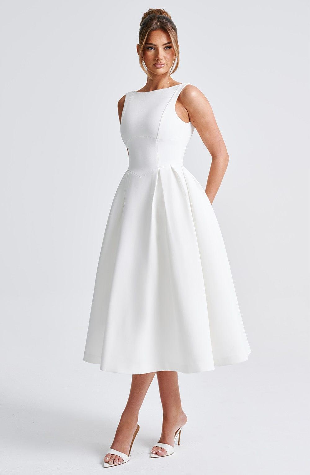 Clarabella Midi Dress - Ivory Product Image