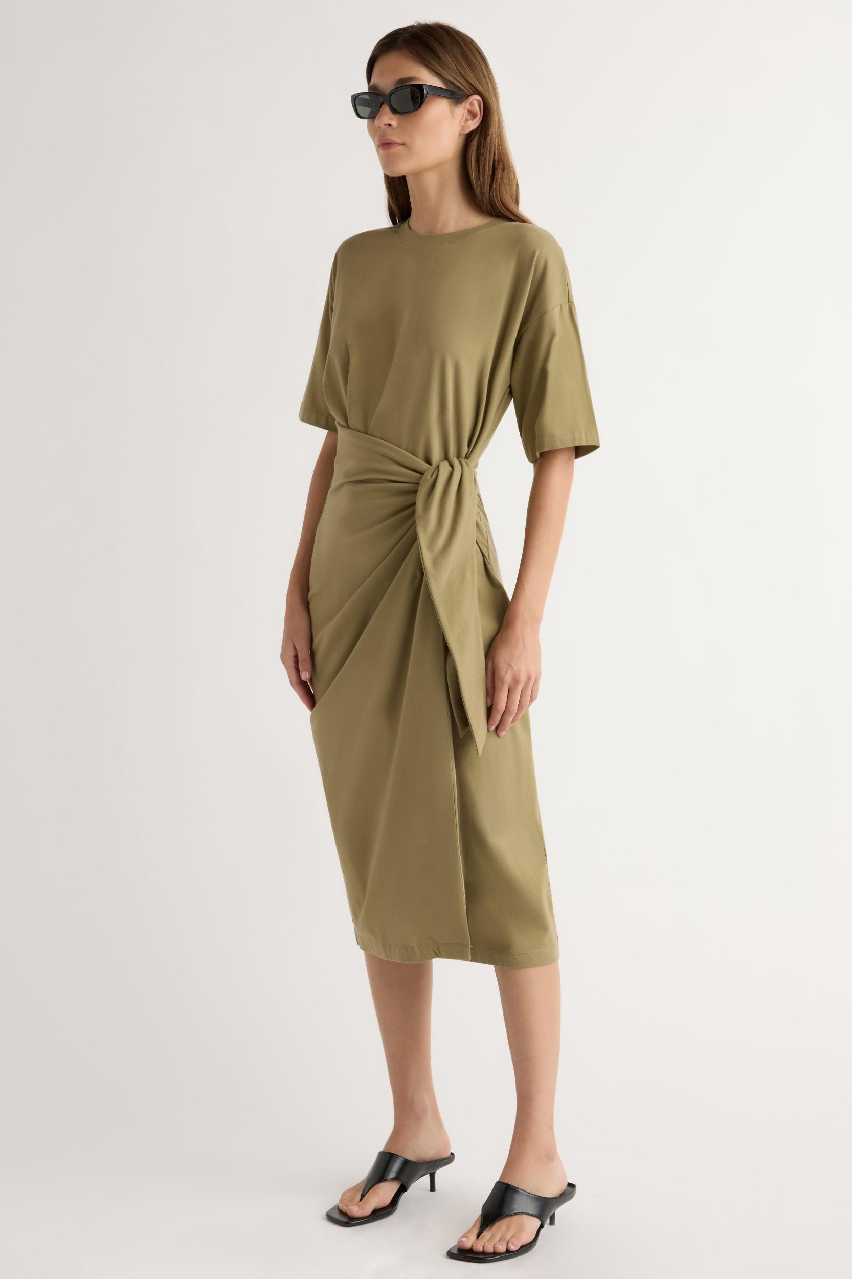 Noa Organic Cotton T-Shirt Wrap Dress Product Image