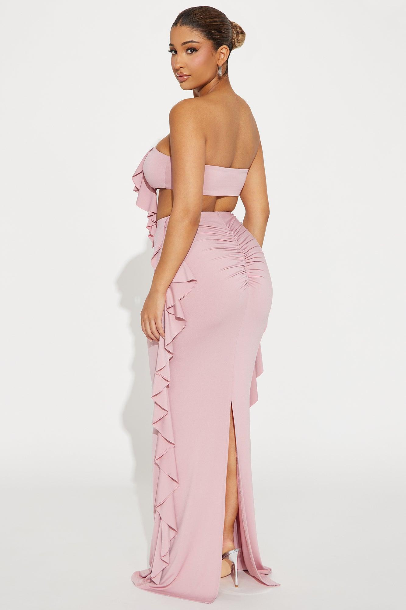 Love Affair Ruffle Skirt Set - Mauve Product Image