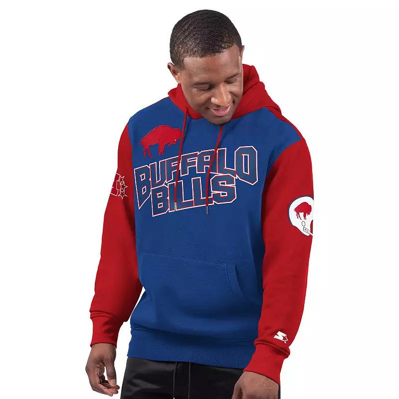 Mens Starter Royal Buffalo Bills Extreme Vintage Logo Pullover Hoodie Product Image