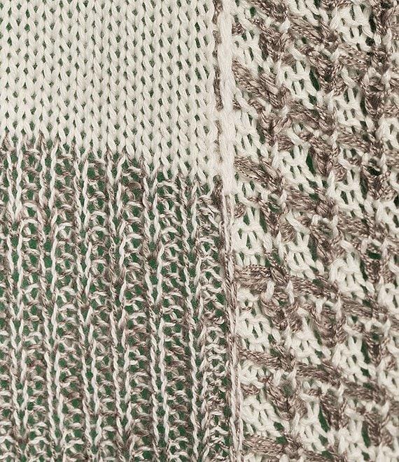 Blu Pepper Scoop Neck Color Block Sweater Product Image