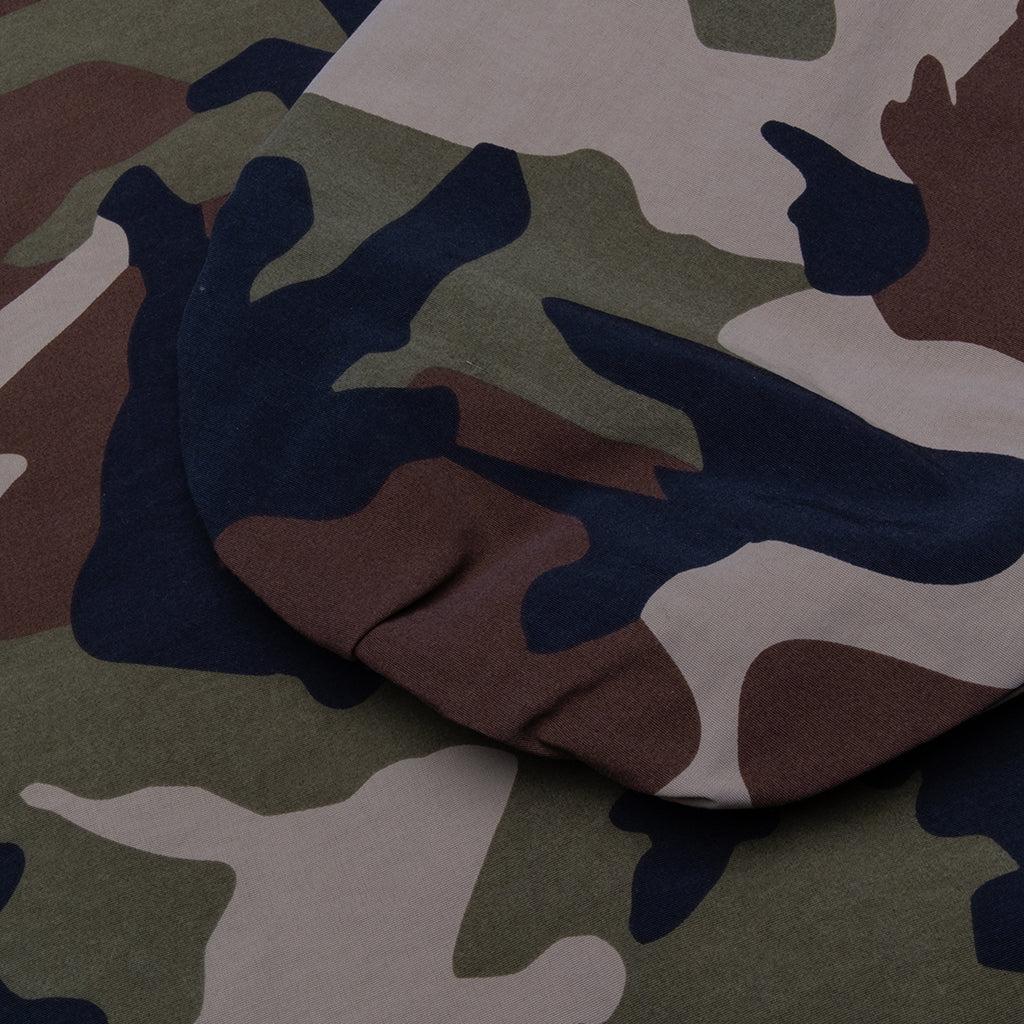 Military Nylon Hooded Anorak - Woodland Camo Male Product Image