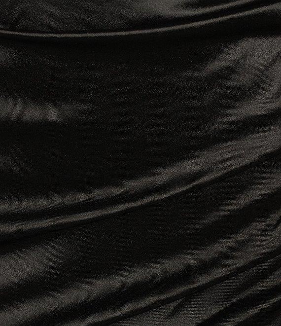 Honey and Rosie Sateen Long Sleeve Sweetheart Dress Product Image