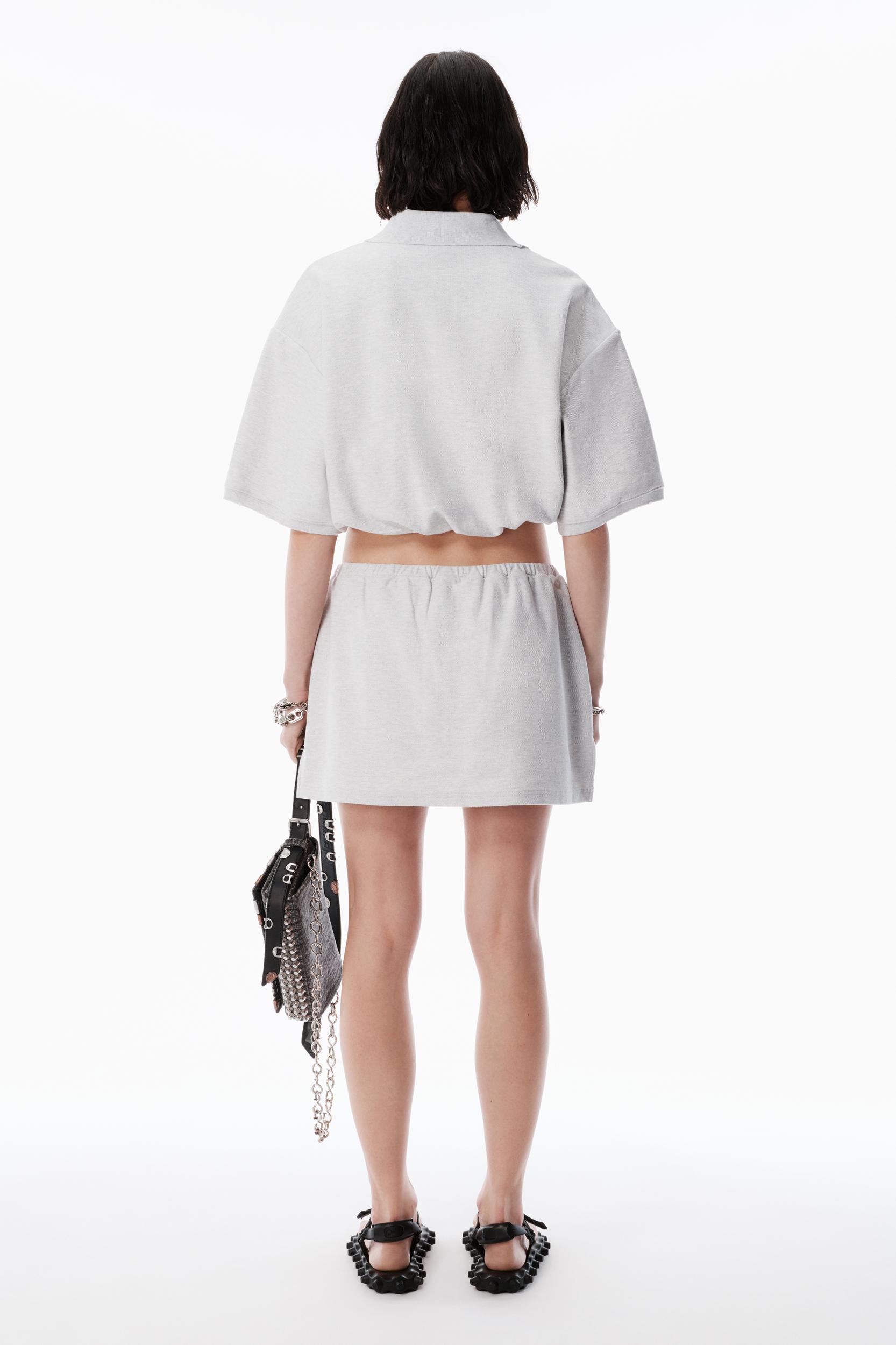 Light Grey Deconstructed Miniskirt Product Image