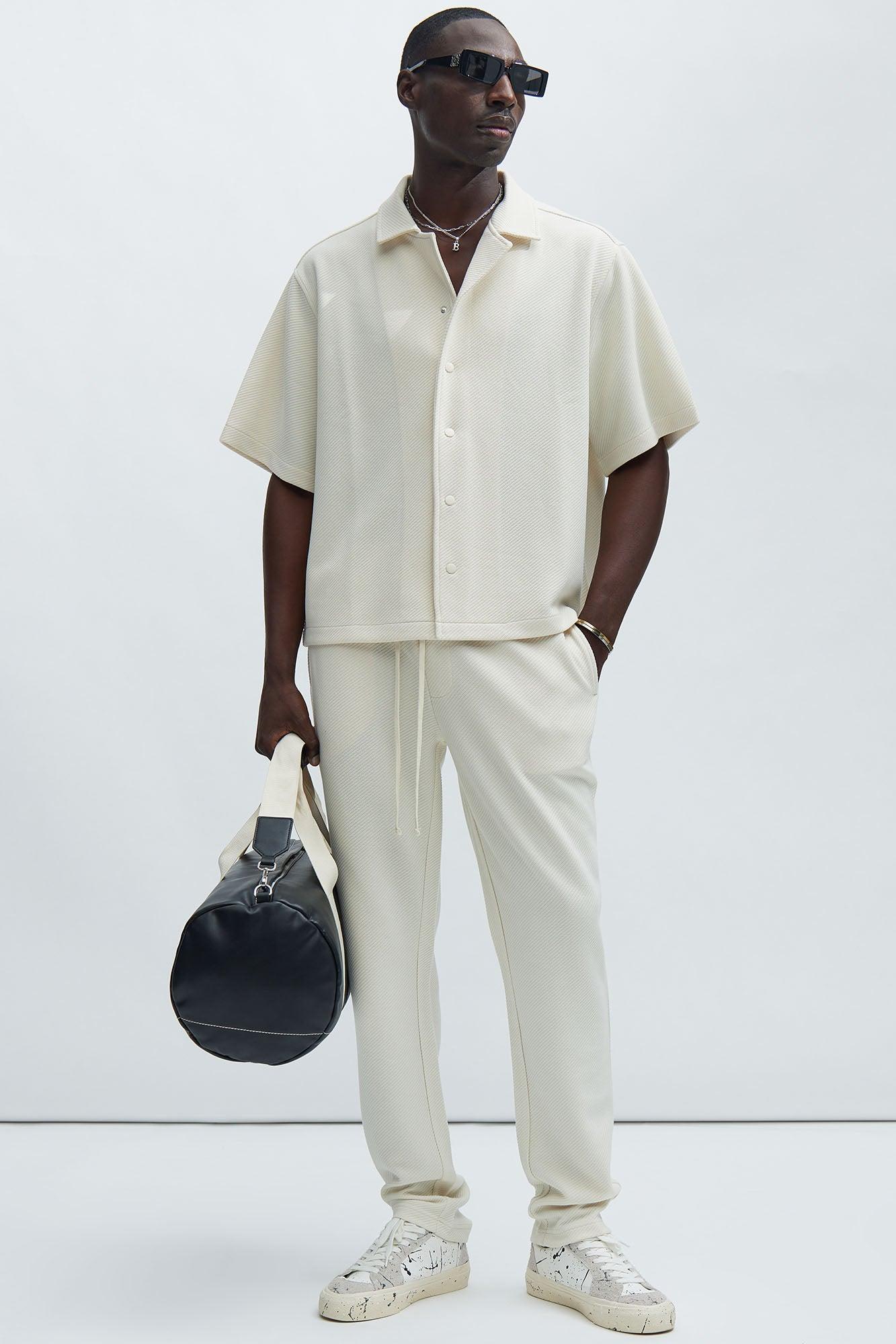 Kina Textured Shirt - Off White Product Image