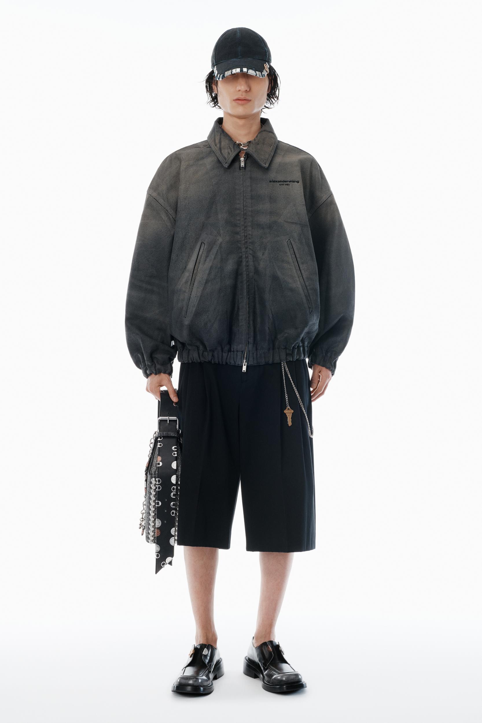 Black Cotton Shorts With Key Hardware  Product Image