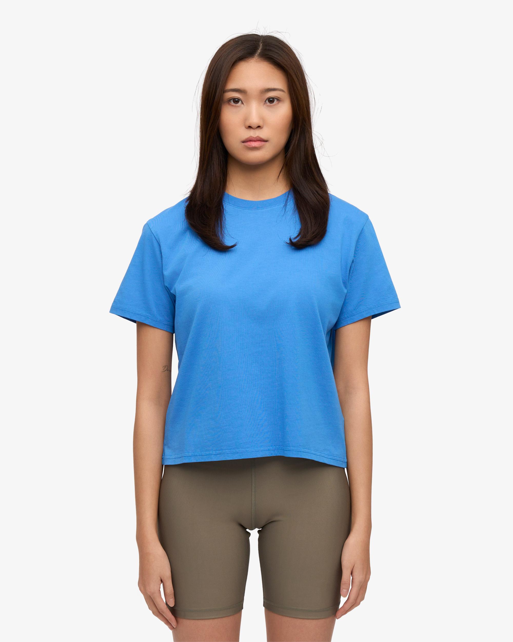 Organic Boxy Crop Tee - Lava Grey Product Image