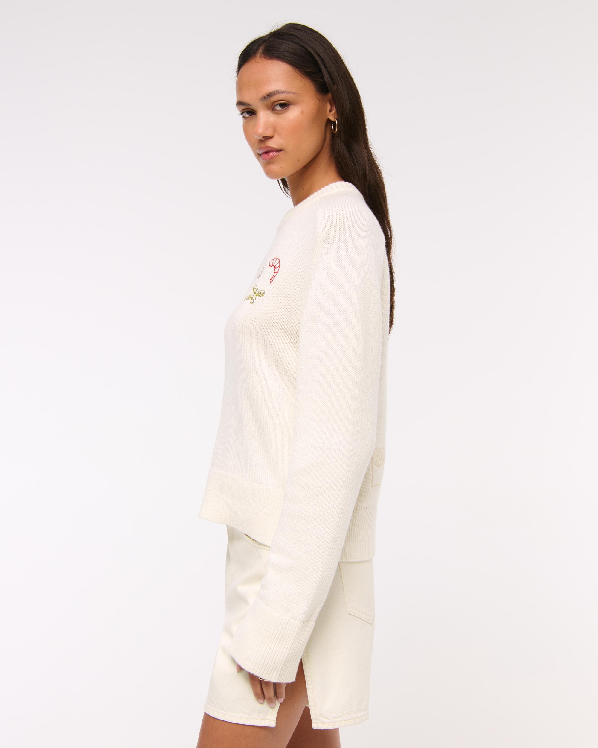 The A&F Madeline Crew Sweater Product Image